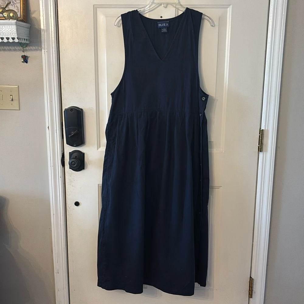 Blue J. Floor-length Cotton Navy Blue Jumper Size L